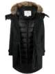 Image 1 of Woolrich faux-fur trimmed hood puffer coat