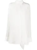 Balenciaga tuxedo scarf shirt - White