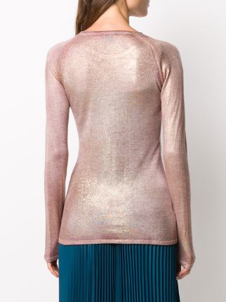 cashmere shimmer knit top展示图