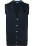 Barba V-neck cardigan - Blue