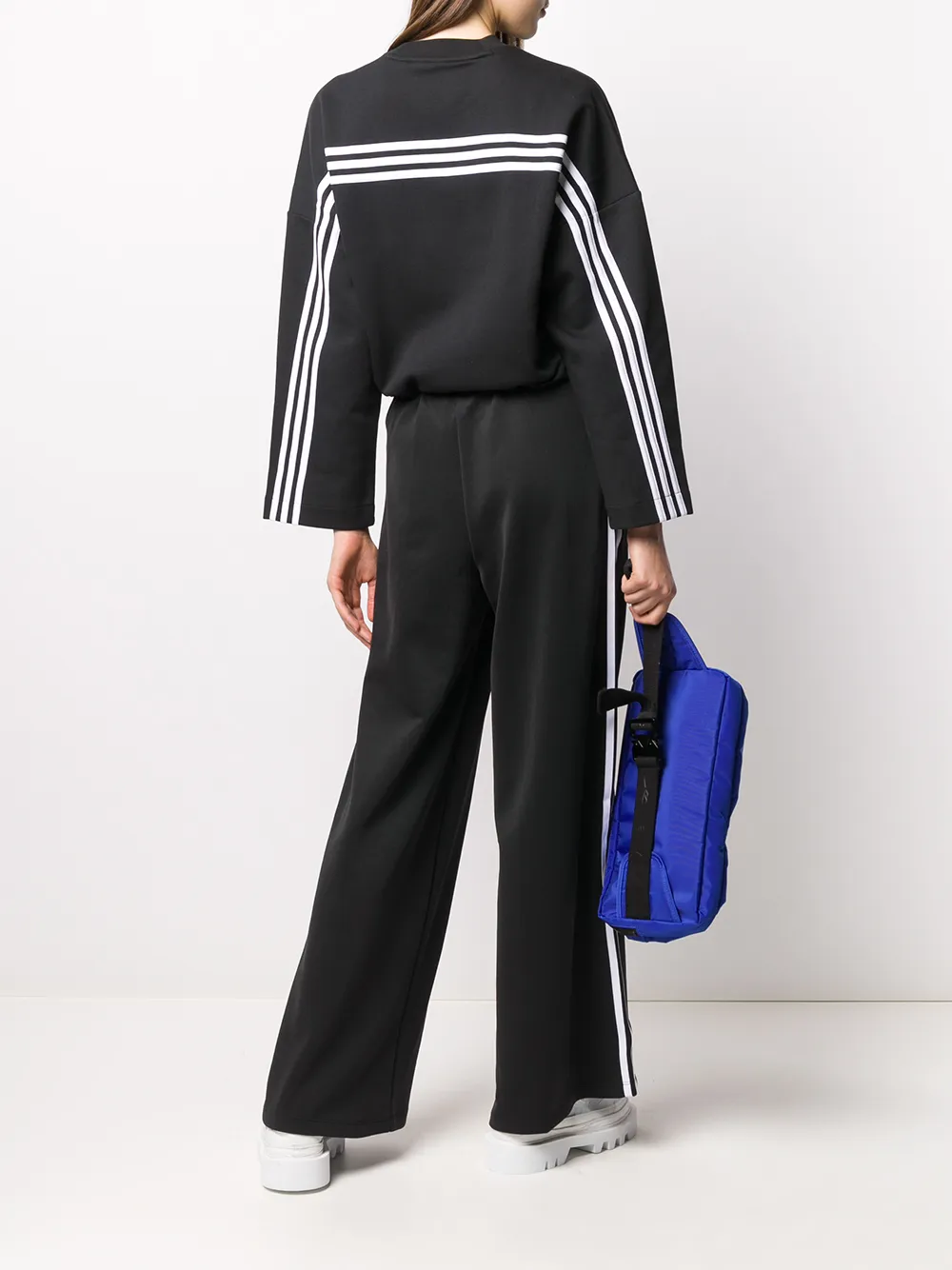  Adidas Sweatshirt Mit Streifen   Schwarz 