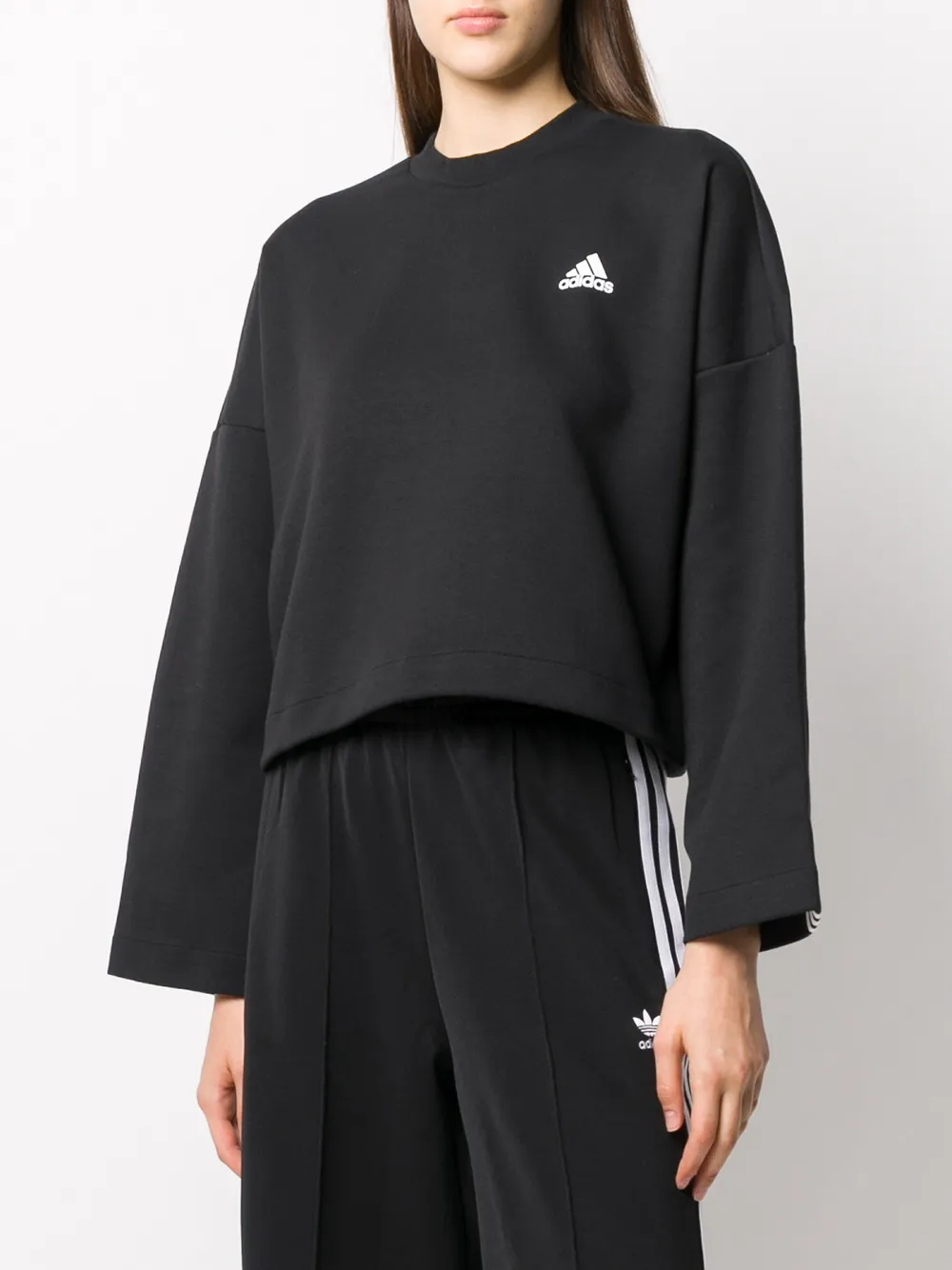 adidas Sweater met drie strepen Zwart