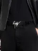 Giuseppe Zanotti logo plaque belt