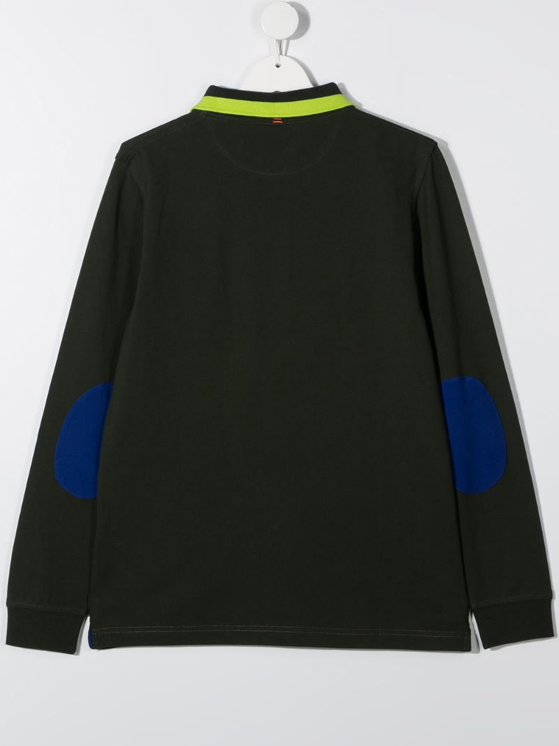 Shop Sun 68 Polo-neck Sweatshirt In Green