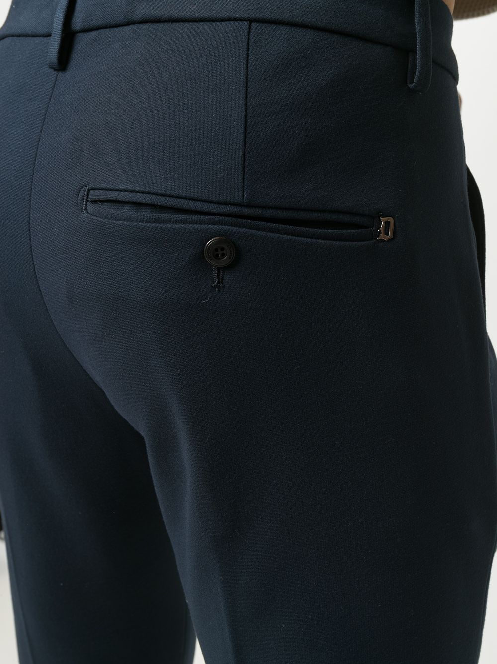 Shop Dondup Tailored Slim-fit Trousers In Blue