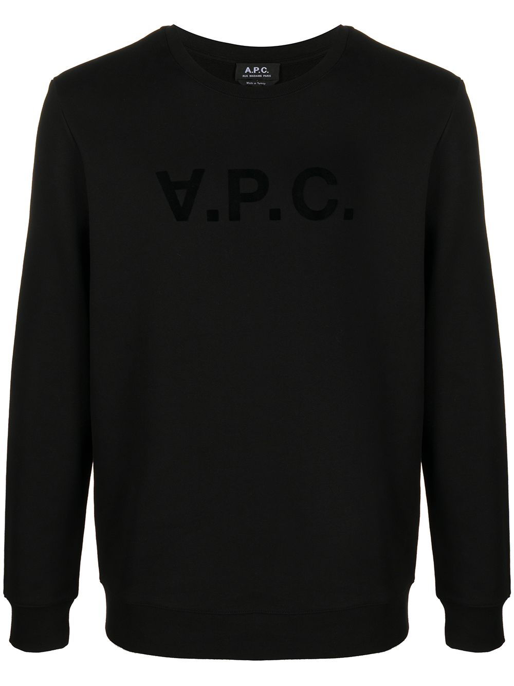 APC LOGO-PRINT CREW NECK SWEATSHIRT