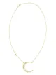 Image 1 of MONICA RICH KOSANN 18kt yellow gold diamond Crescent moon necklace