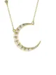 Image 2 of MONICA RICH KOSANN 18kt yellow gold diamond Crescent moon necklace