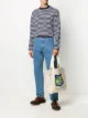 Imagem 2 de Maison Kitsuné Camiseta mangas longas com listras