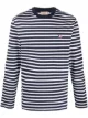 Imagem 1 de Maison Kitsuné Camiseta mangas longas com listras