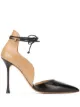 Image 1 of Francesco Russo pointed tie-fastened pumps