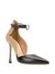 Image 2 of Francesco Russo pointed tie-fastened pumps