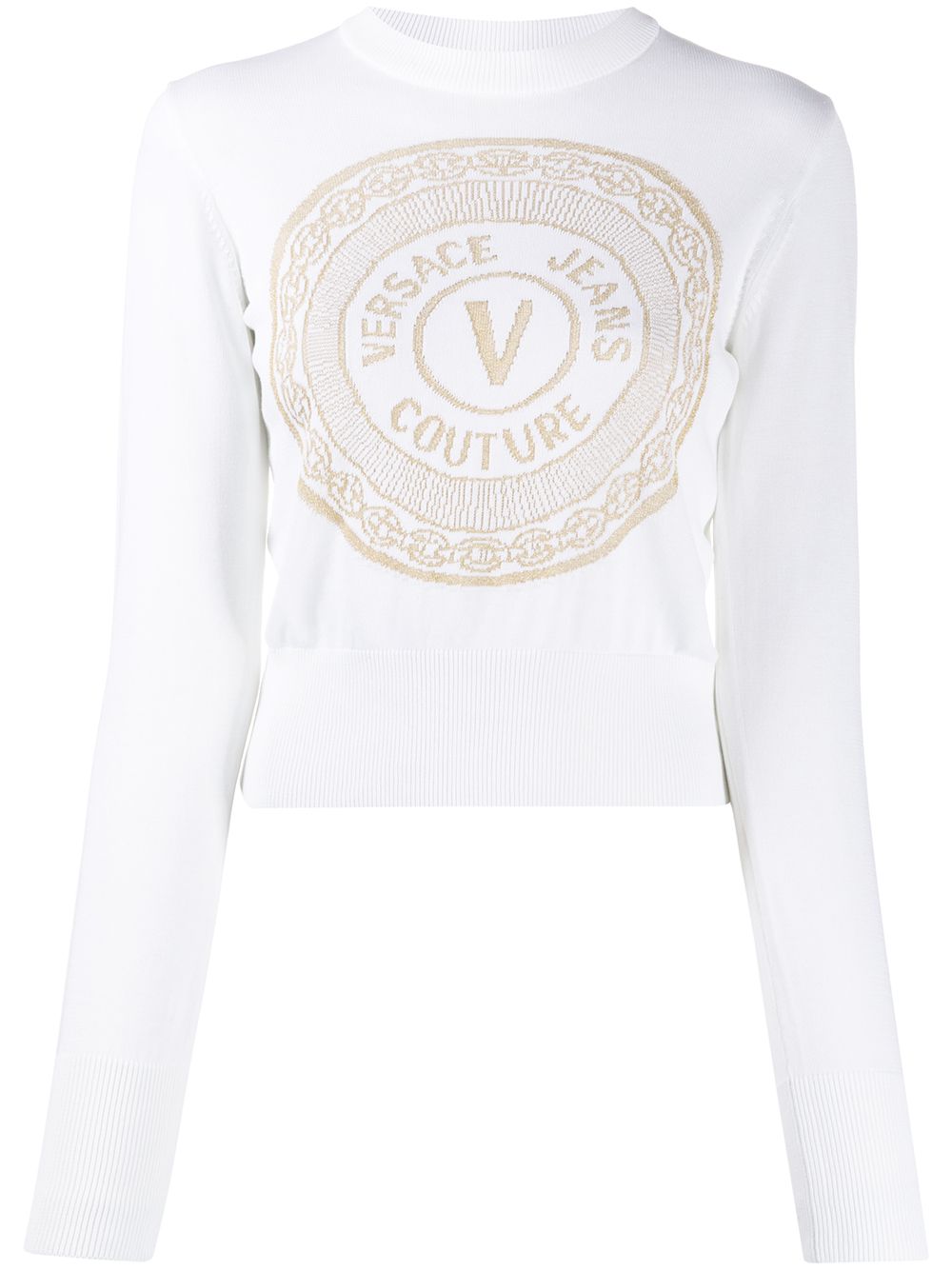 фото Versace jeans couture джемпер с вышитым логотипом