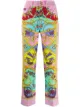 الصورة 1 من Versace Jeans Couture جينز بقصة مستقيمة وطبعة الباروك