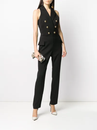 Balmain sleeveless double-breasted 