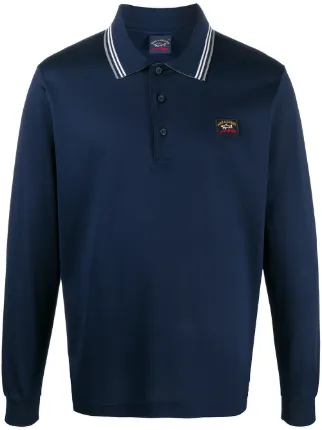 paul shark long sleeve polo shirt