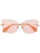 الصورة 1 من Viktor & Rolf squiggle detail cat eye sunglasses