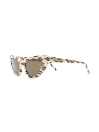 leopard-print cat-eye sunglasses展示图