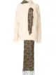 الصورة 1 من Maison Margiela كنزة بطبقة وشاح داخلي