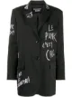 الصورة 1 من Boutique Moschino بليزر مطرز بشعار الماركة