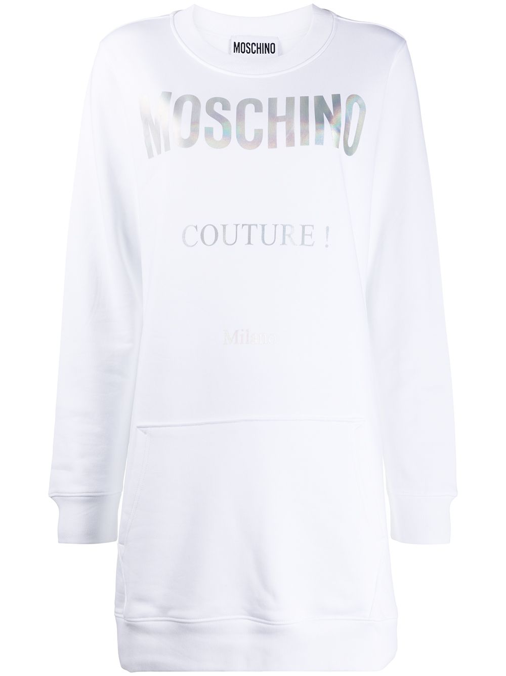 фото Moschino платье-толстовка couture с логотипом