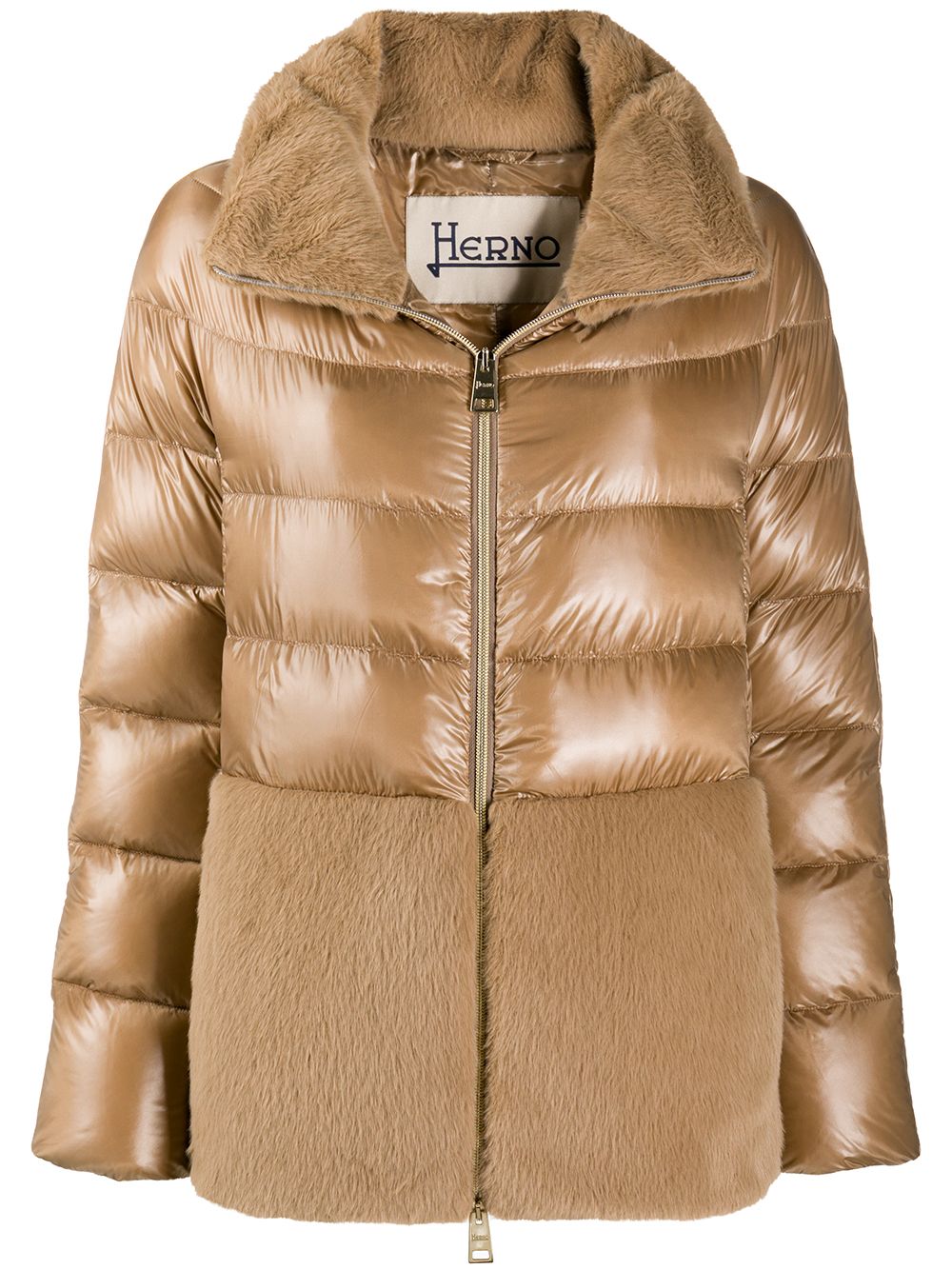 Herno faux fur store puffer jacket