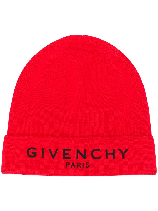 red givenchy beanie