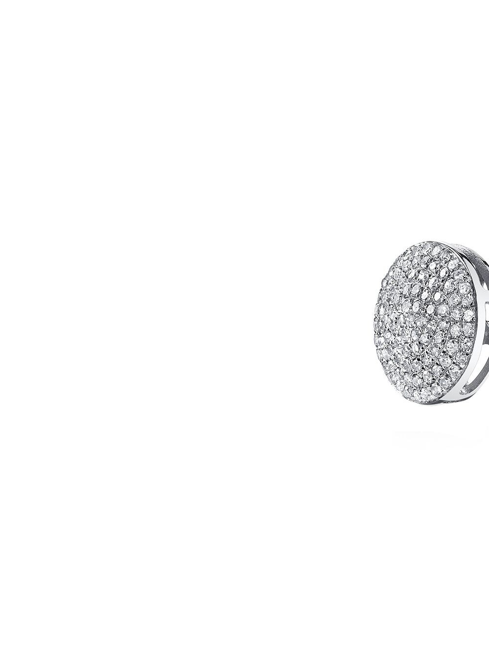 фото Shay 18kt white gold round pave diamond stud earrings