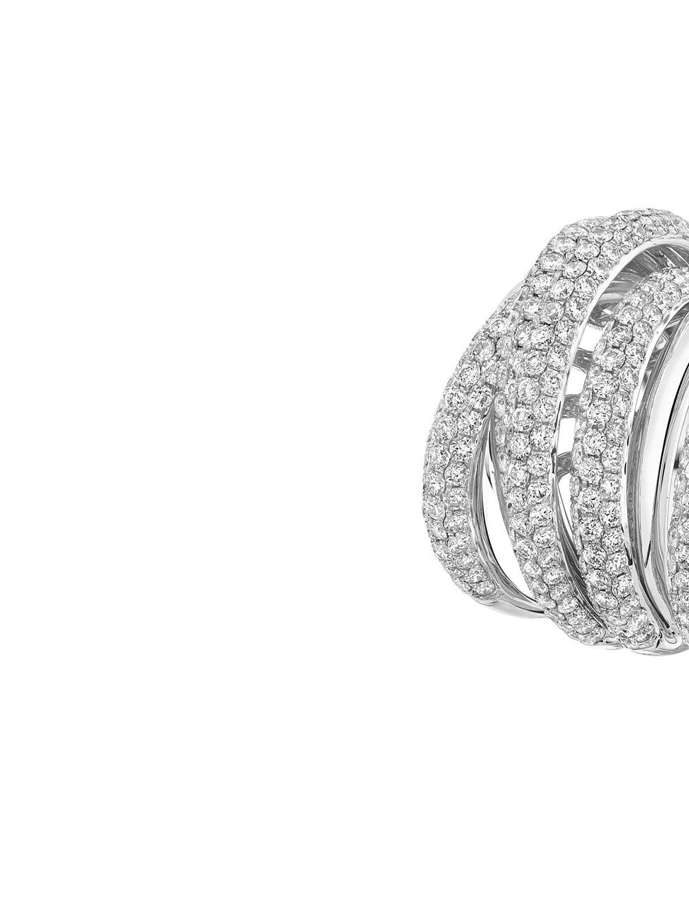 фото Shay кольцо orbit из белого золота с бриллиантами