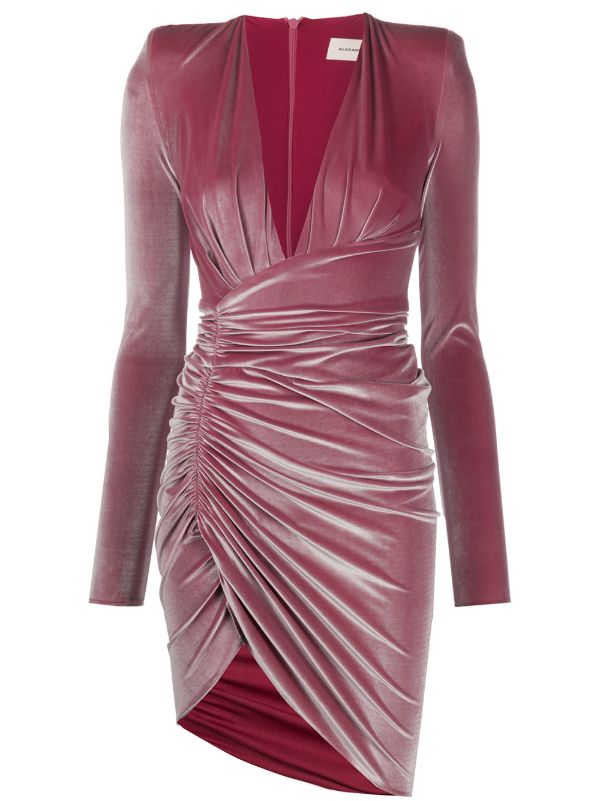 alexandre vauthier velvet dress