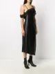 Ann Demeulemeester فستان بحمالات وثنيات