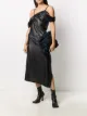 الصورة 2 من Ann Demeulemeester فستان بحمالات وثنيات
