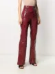 Philosophy Di Lorenzo Serafini high-rise flared patent trousers