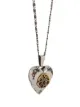 Alexander McQueen two-tone heart pendant