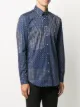 Etro patchwork-print long sleeved shirt
