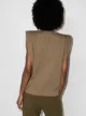 Frankie Shop Eva padded shoulder T-shirt