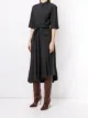 Brunello Cucinelli فستان ميدي بخطوط رفيعة