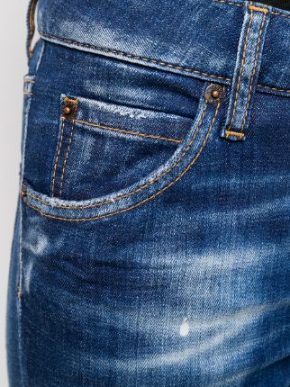 cropped distress jeans展示图