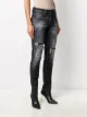 Dsquared2 shredded patch slim jeans