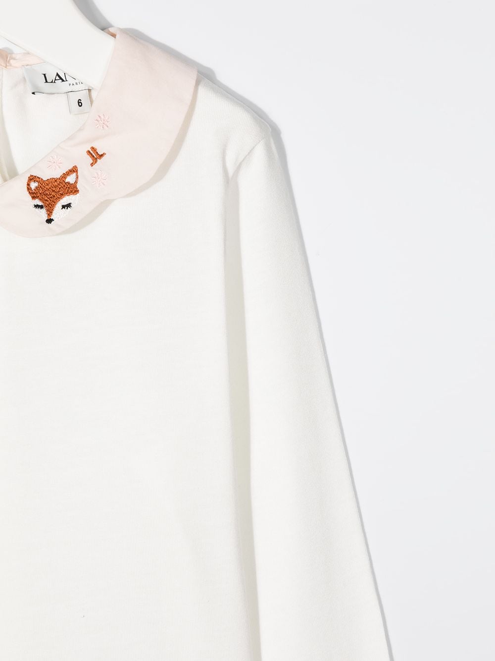 фото Lanvin enfant fox print collar top