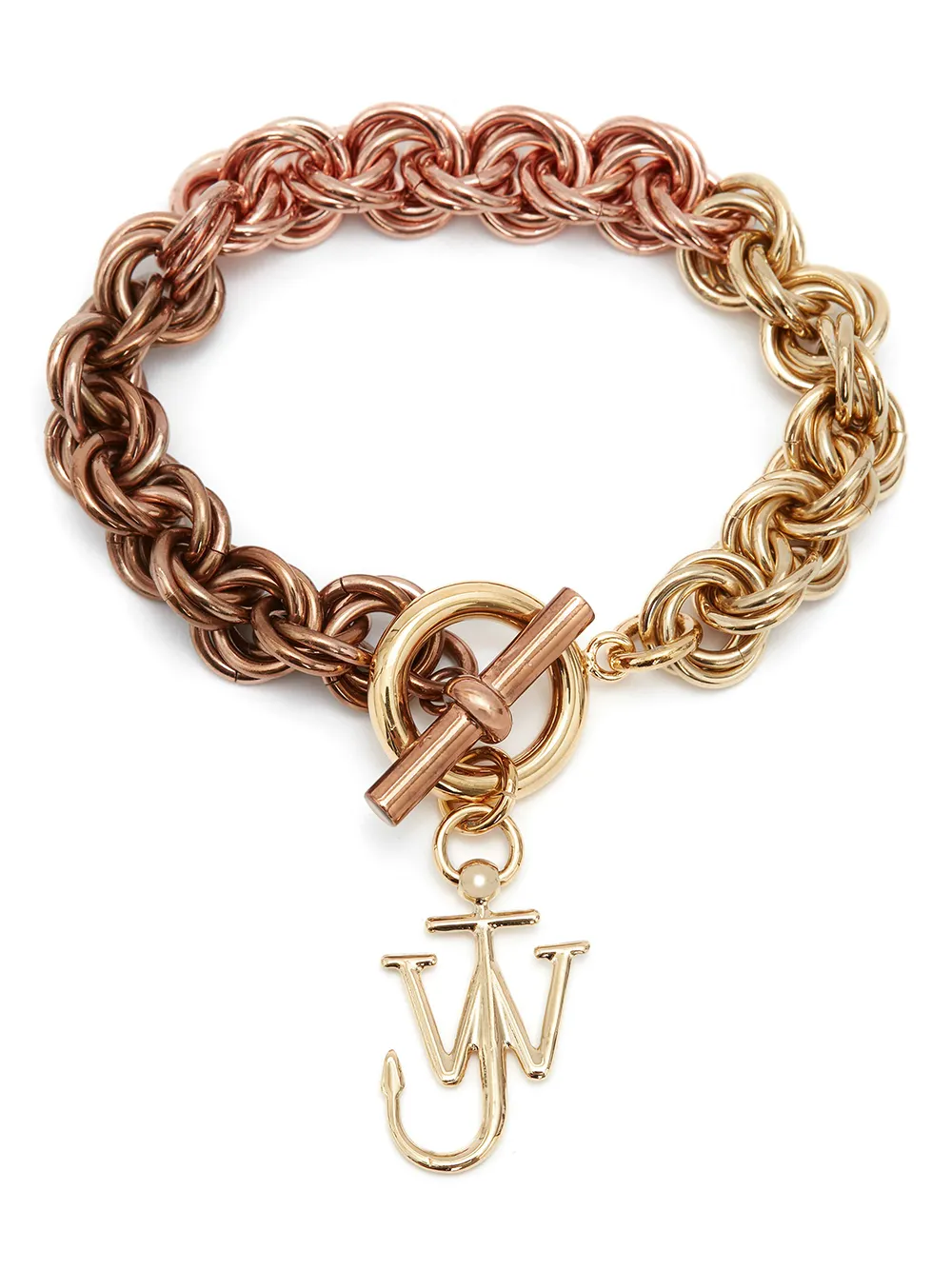 

JW Anderson pulsera de cadena con dije JWA - Dorado