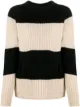 Image 1 of Sara Lanzi two-tone striped jumper