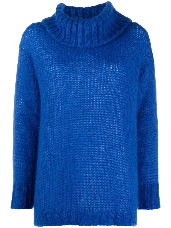 blue roll neck