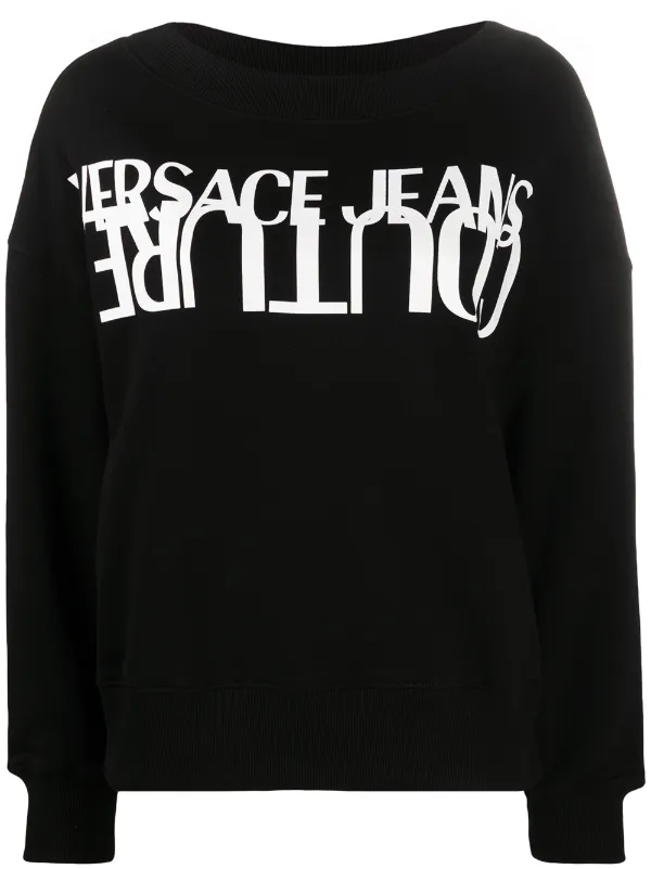 versace jeans sweatshirt black