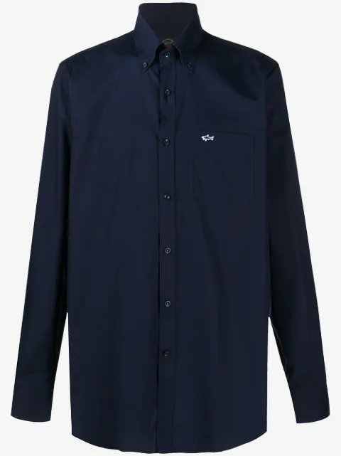 Paul & Shark camisa con botones y logo bordado