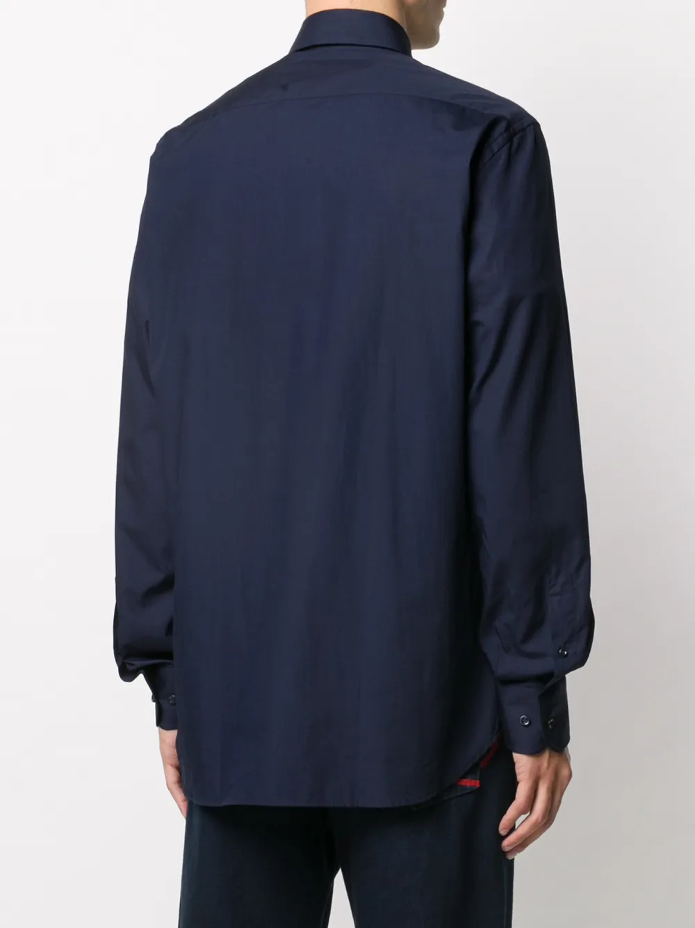 Paul & Shark Overhemd met geborduurd logo Blauw