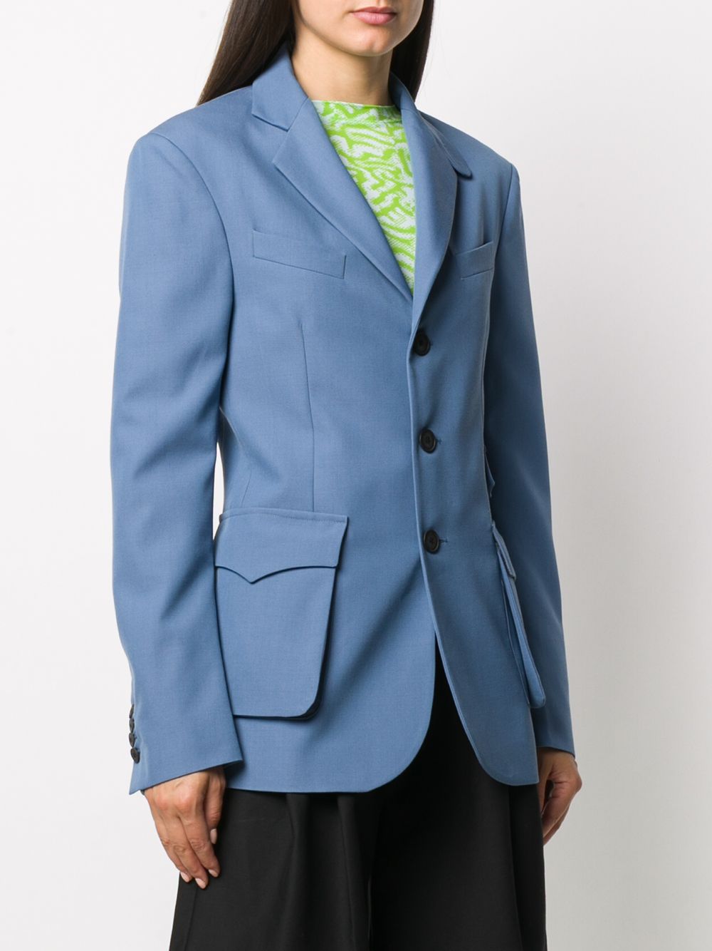 фото Delada single breasted multi-pocket blazer