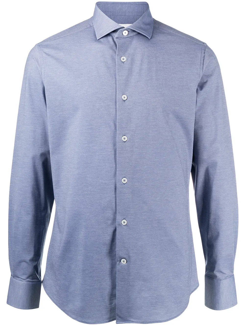 Click to view more detailed imagery on our partner's website Traiano Milano Long Sleeve Shirt In Blue