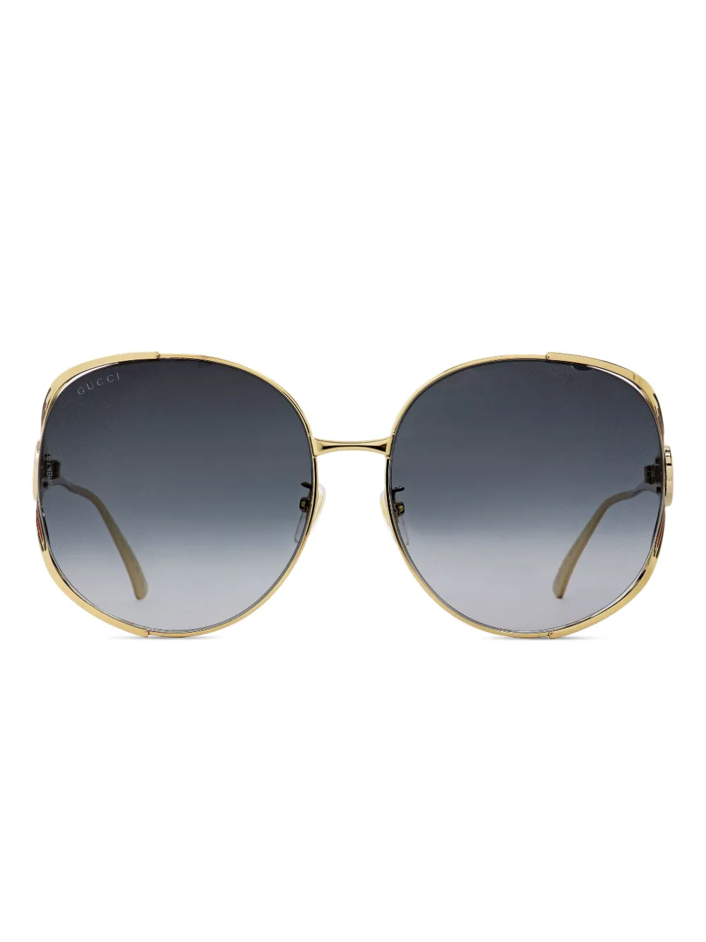 Gucci Eyewear نظارة شمس بإطار مستدير | ذهبي | Image 1