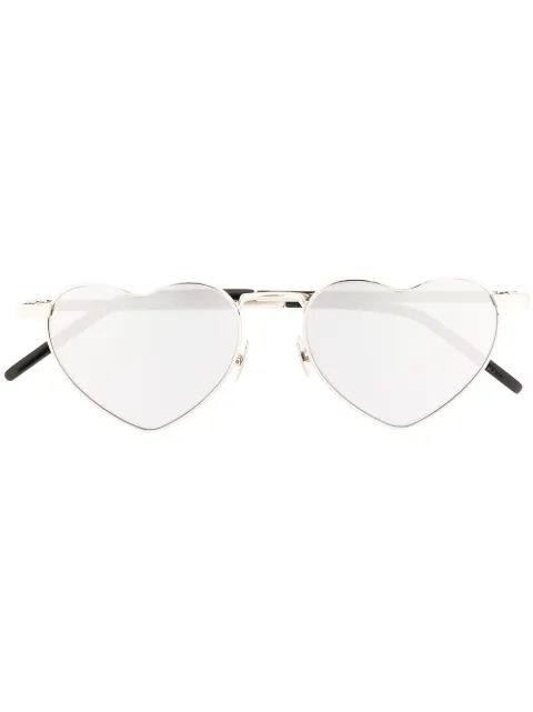 Saint Laurent Eyewear Zonnebril met hartvormig montuur